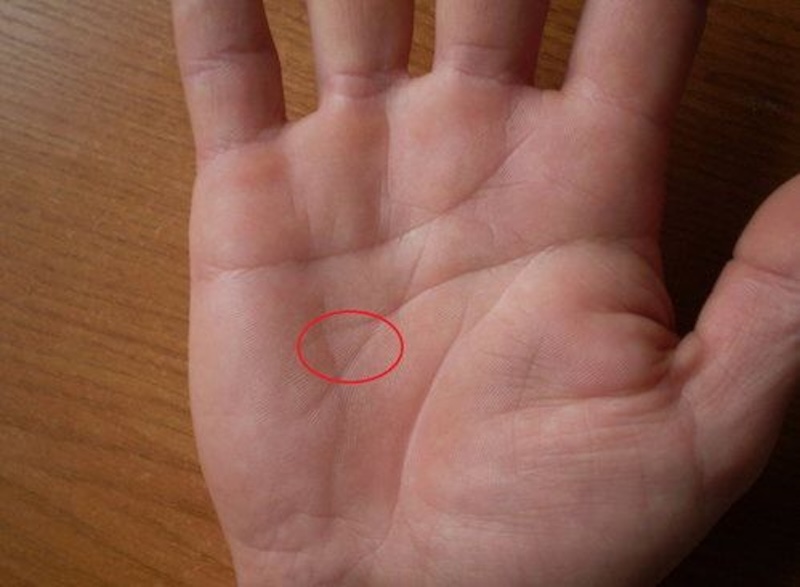 Знак відьми на долоні за хіромантією