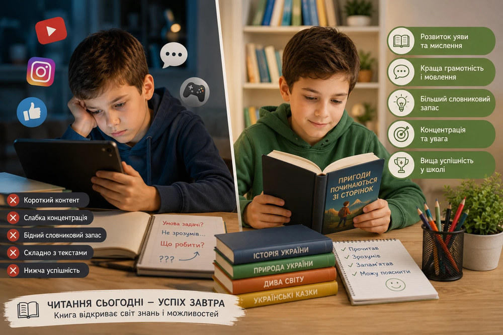 чому діти все рідше читають книги